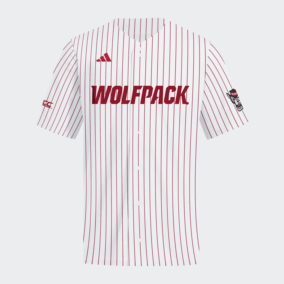 White/Red Sideline Pinstripe Baseba
